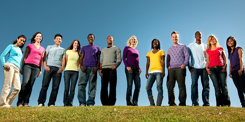 diverse group of students